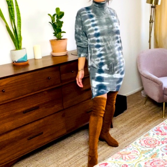 YOUNG FABULOUS AND BROKE Dress Asymmetric Slit with Zipper e1234Se5Me6L - Picture 3 of 15